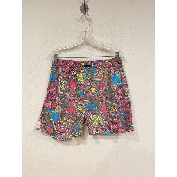 Lilly Pulitzer Shorts Mens Large Multi Yeah Baby Colorful Paisley Cotton Boxer - Picture 1 of 6
